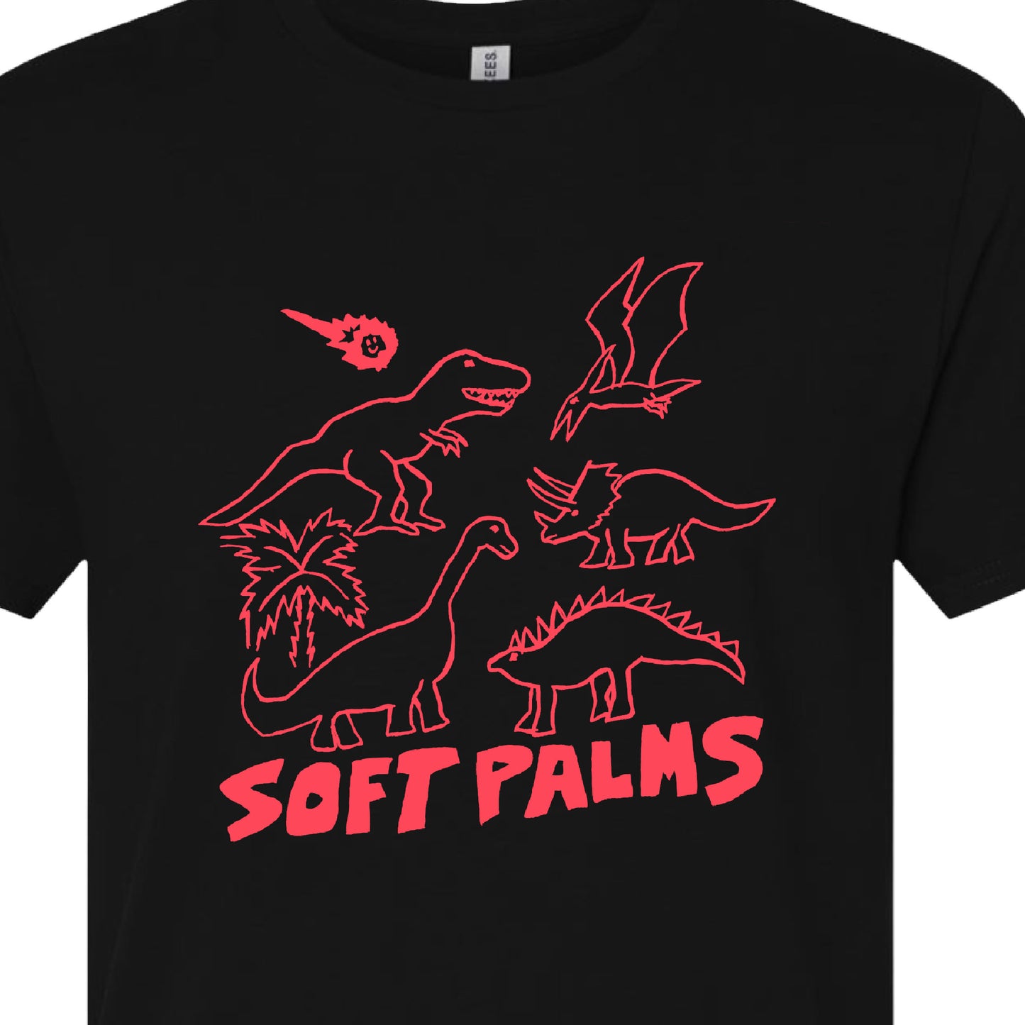 Soft Palms Dino Asteroid Shirt - Black