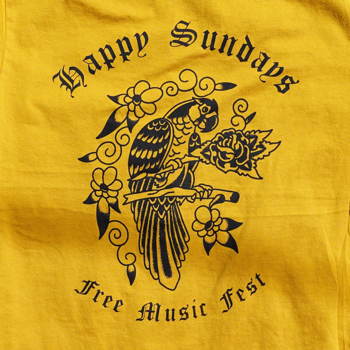 Happy Sundays Nestor Ayala Shirt - Gold