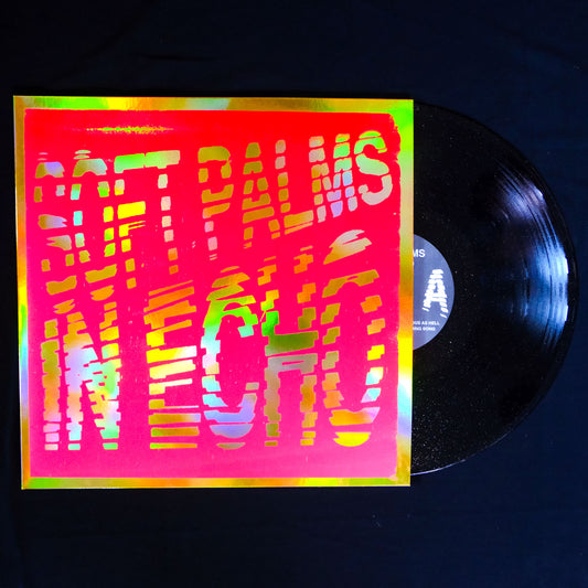 Soft Palms In Echo Limited Edition Serigraph LP Package - Blacklight Magenta on Gold Foil w/ Lyrics Sheet Insert & Copy of How To Be Self-Reliant In The Music Business Book (Copy)