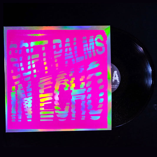 Soft Palms In Echo Limited Edition Serigraph LP Package - Blacklight Magenta on Silver Foil w/ Lyrics Sheet Insert & Copy of How To Be Self-Reliant In The Music Business Book