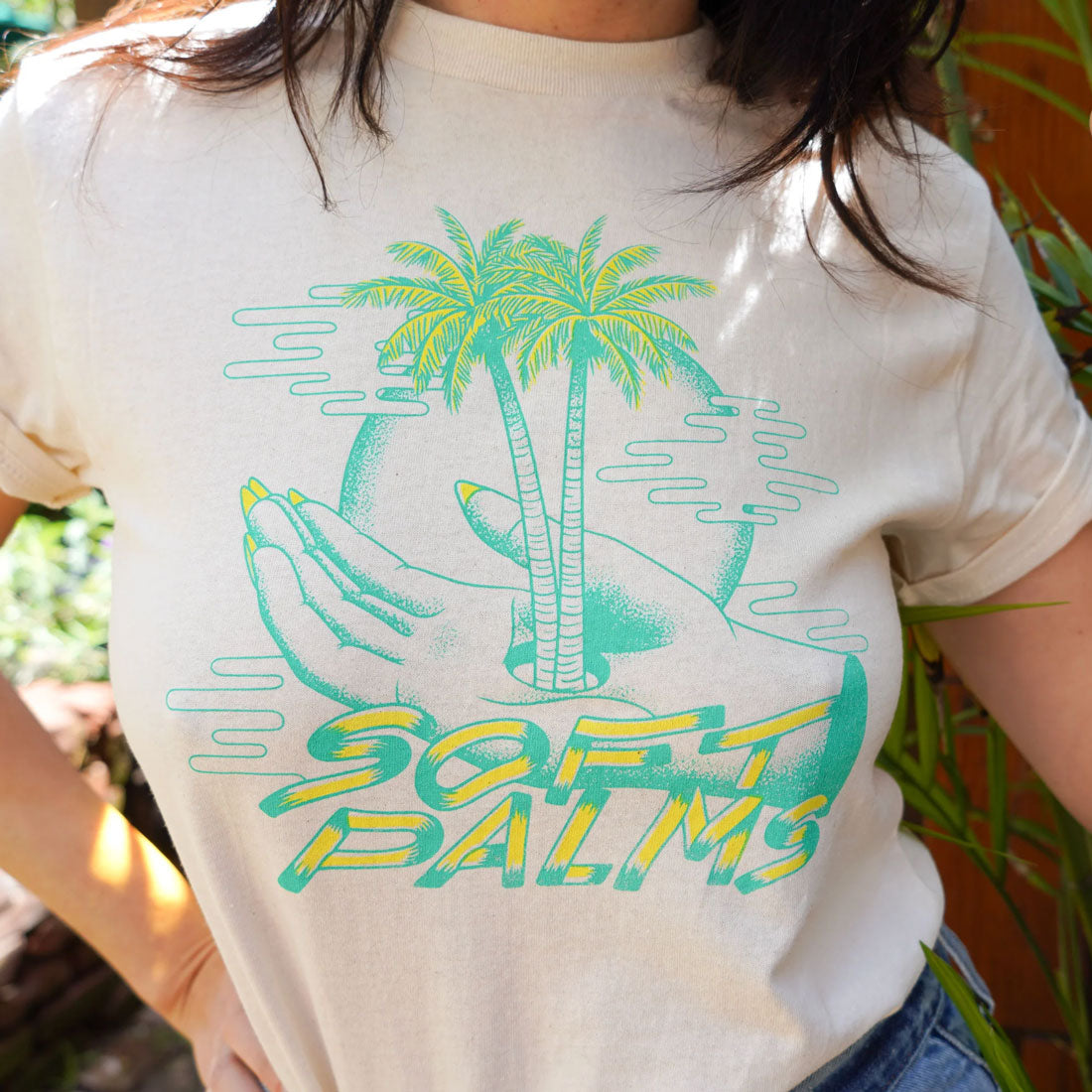 Soft Palms Chloe Shirt - GLOW IN THE DARK - Sand