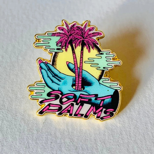 Soft Palms Enamel Pin